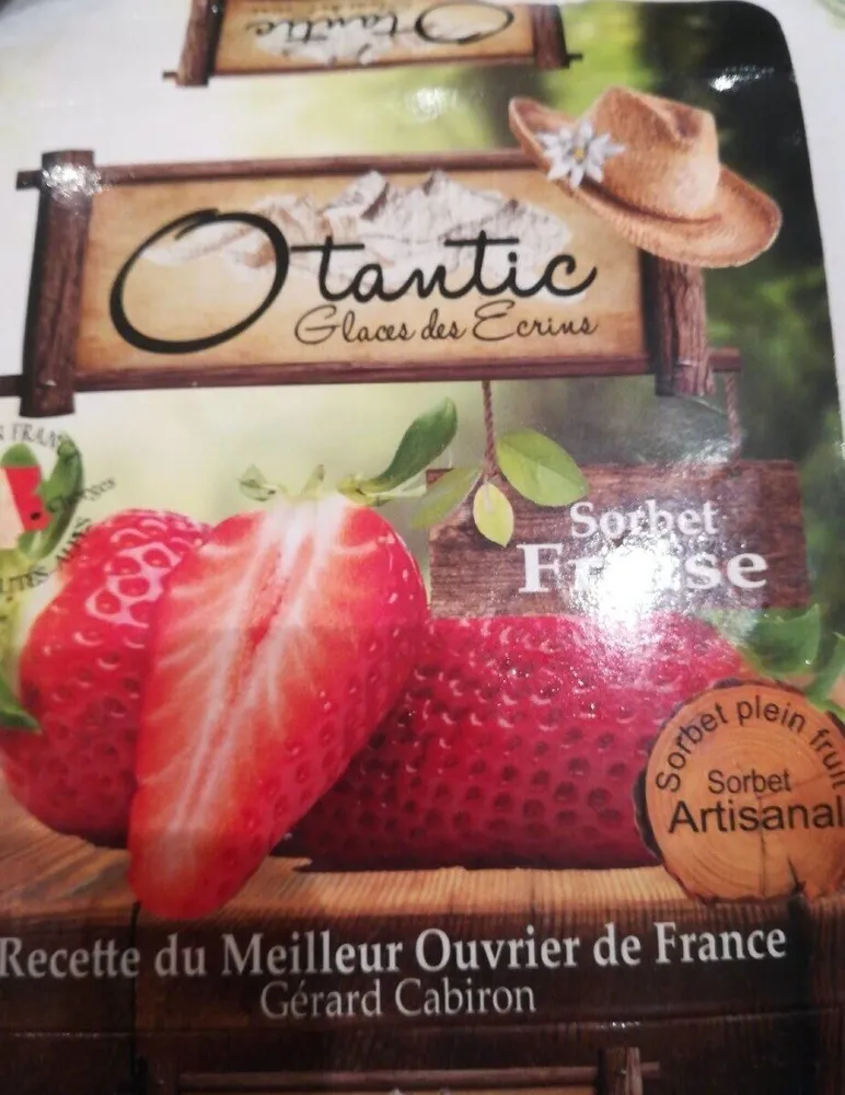 Glaces des Ecrins sorbet Fraise