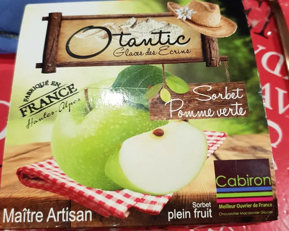Sorbet pomme vert