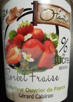Sorbet fraise Gérard cabiron