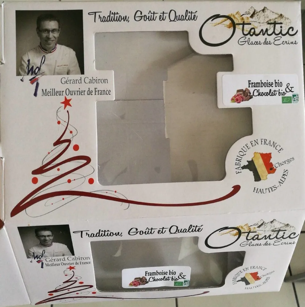 Bûche chocolat bio/framboise bio