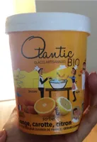 Sorbet orange, carottes, citron