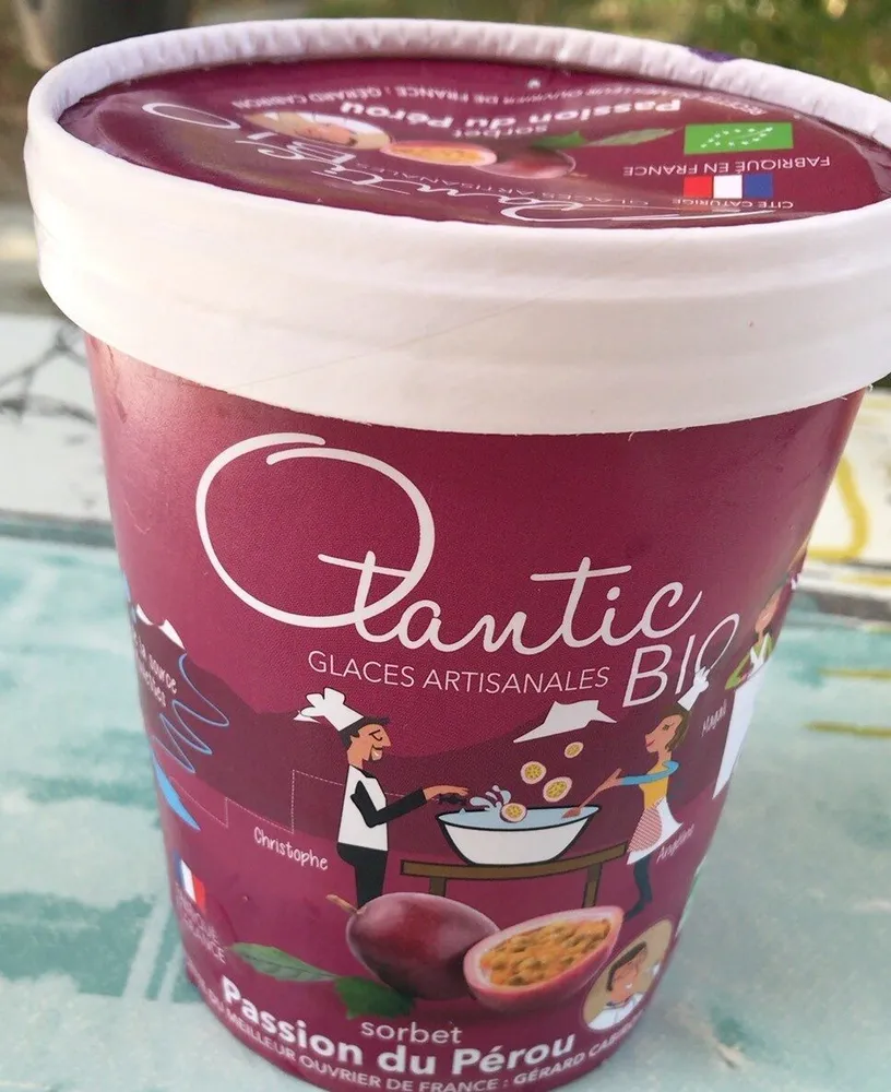 Glace sorbet Passion du Pérou Bio