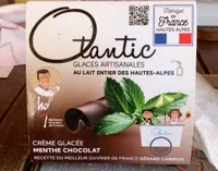 Glace artisanale menthe chocolat