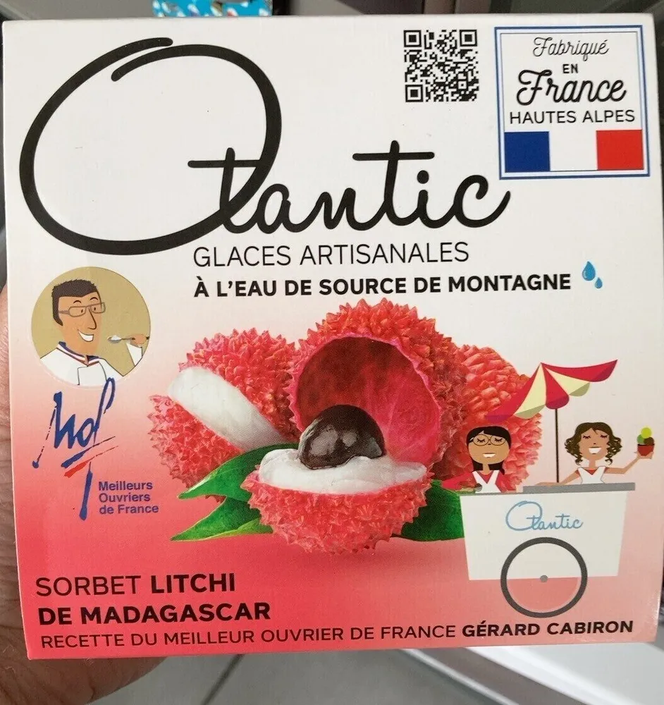 Sorbet litchi de madagascar