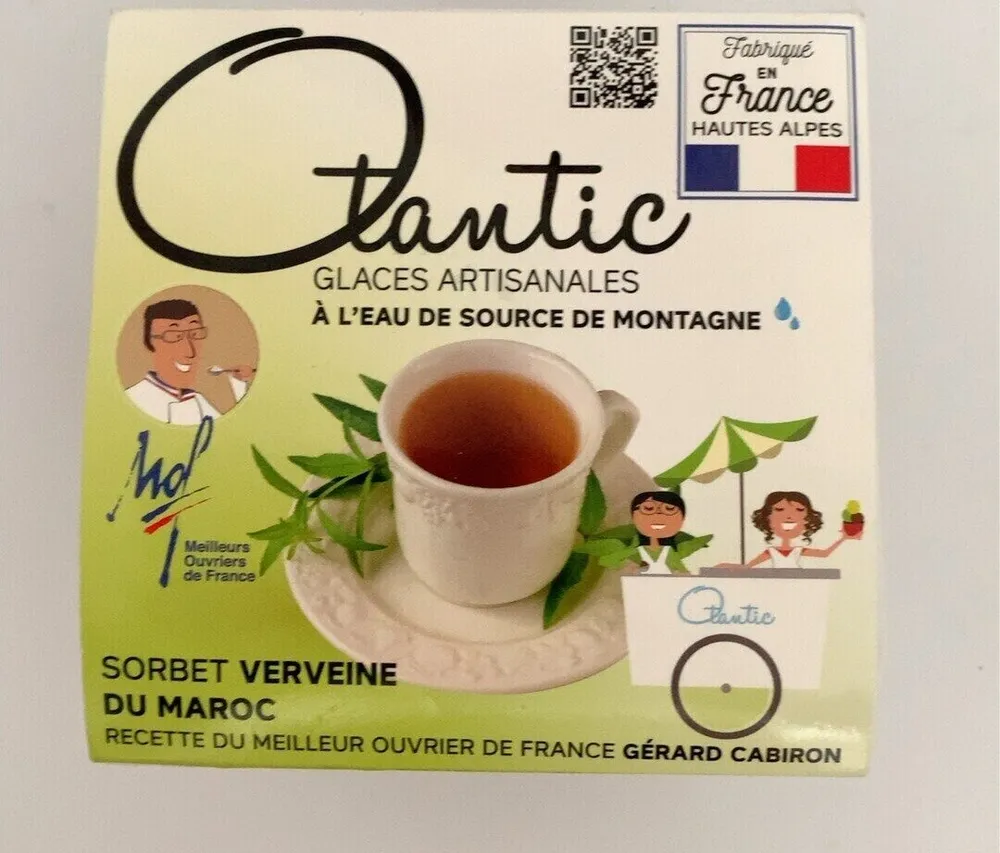 Glace artisanale verveine