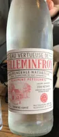 Eau minerale naturelle pétillante verre 50cl Vintage