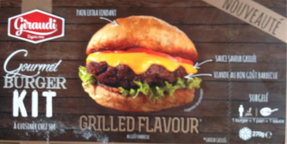 Gourmet burger kit à cuisiner chez soi