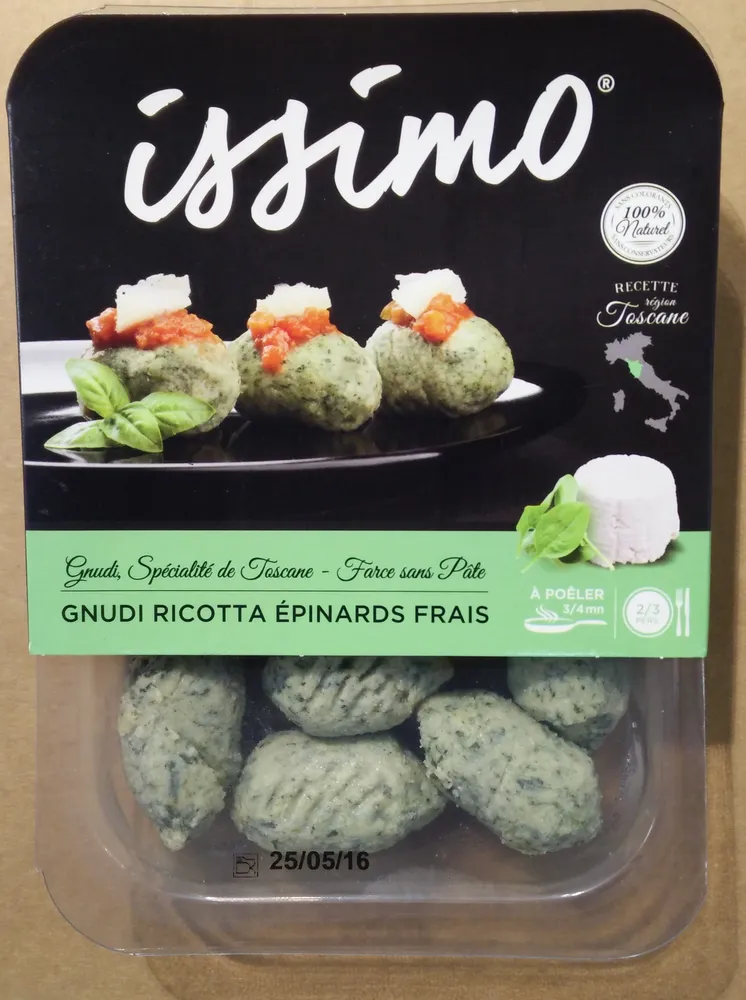 Gnudi Ricotta Épinards Frais
