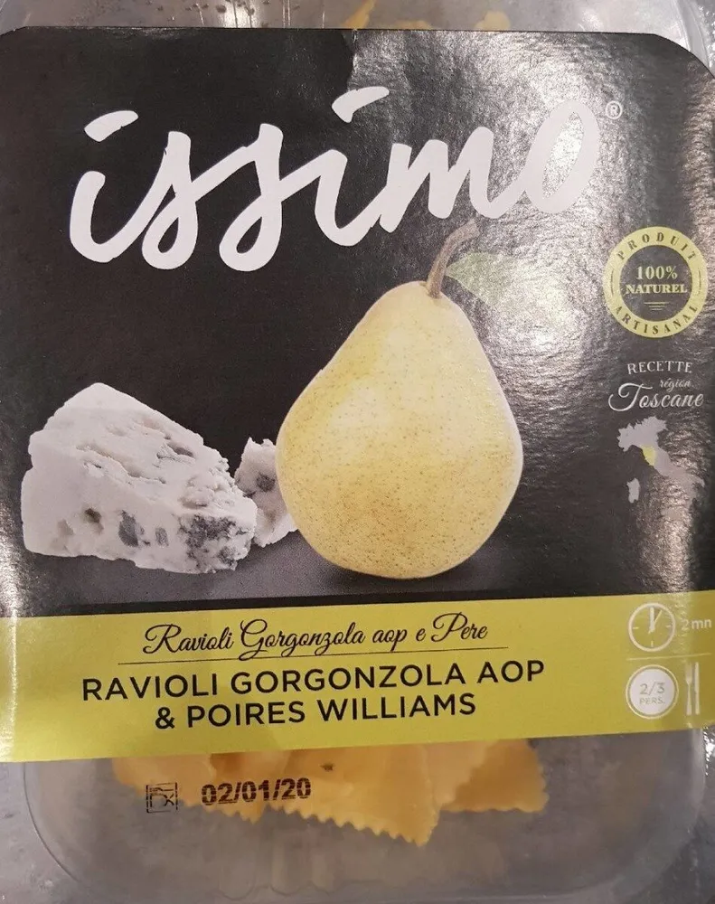 Ravioli Gorgonzola AOP & Poire Williams