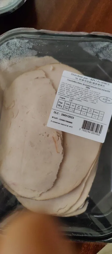 Tranches blanc de poulet