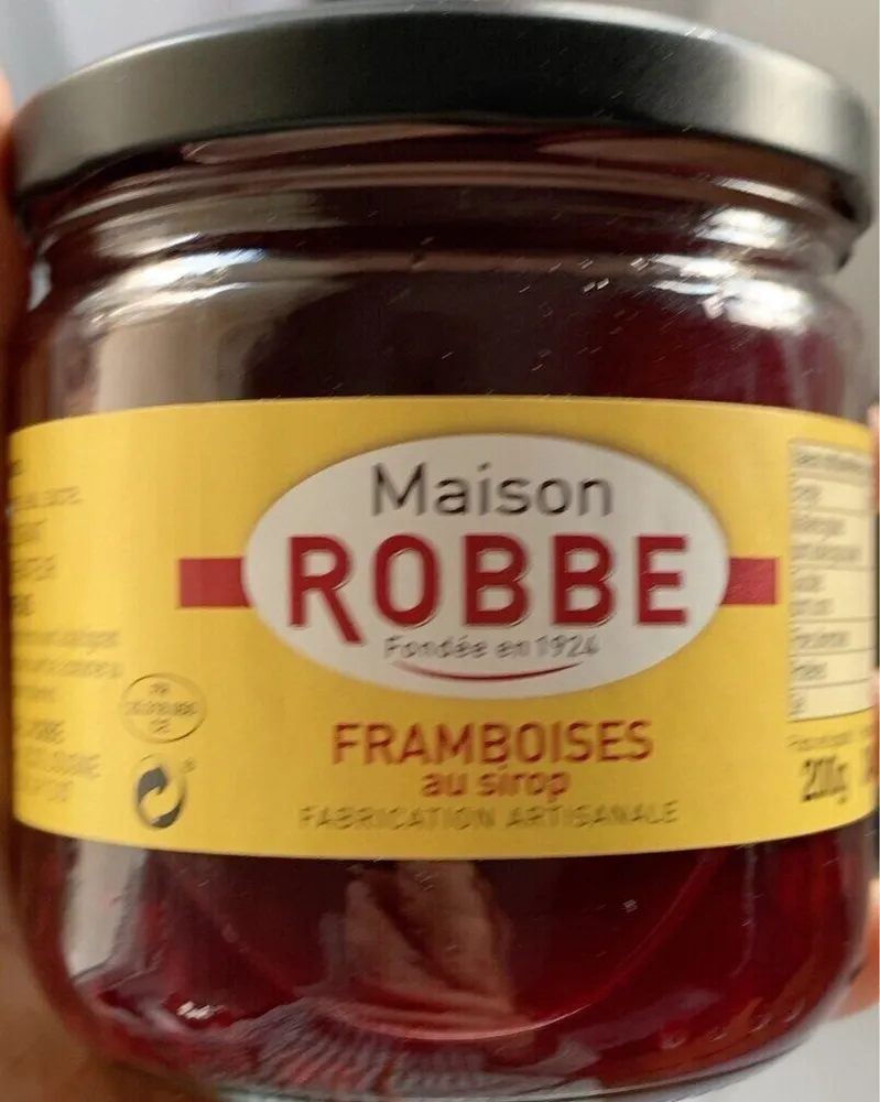 Framboises au sirop