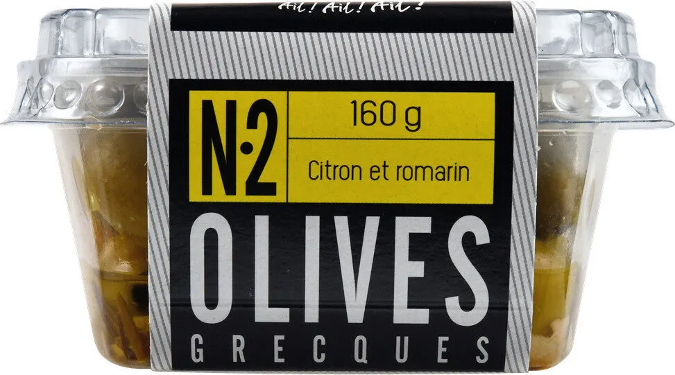 Olives vertes marinées citron et romarin