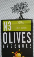 Olives Grecques Ail et basilic