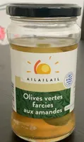 Olives vertes farcies aux amandes