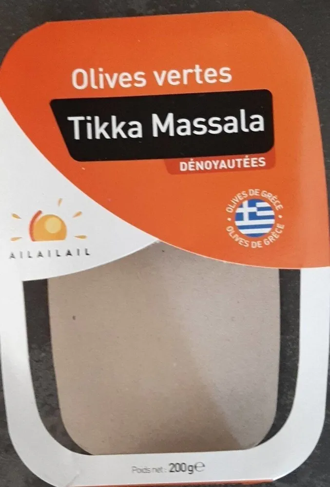 Olives vertes Tika Massala dénoyautées