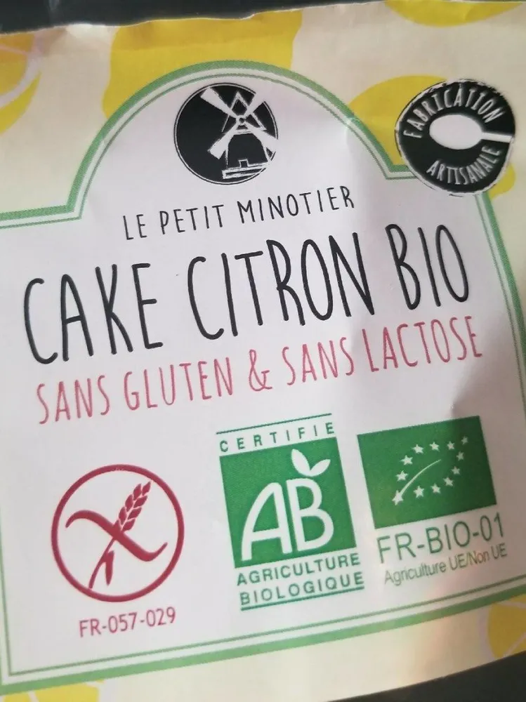 Cake au citron sans gluten