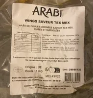 Wings saveur tex mex