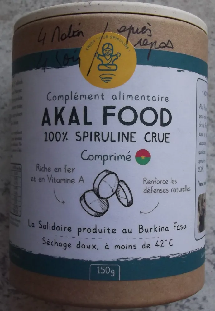 Spiruline Crue Solidaire En Comprimés