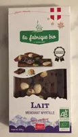 Lait mendiant myrtilles
