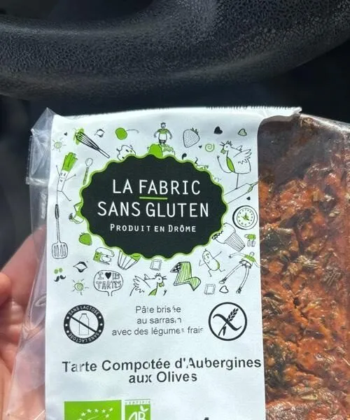 Tarte compotée d’aubergines aux olives