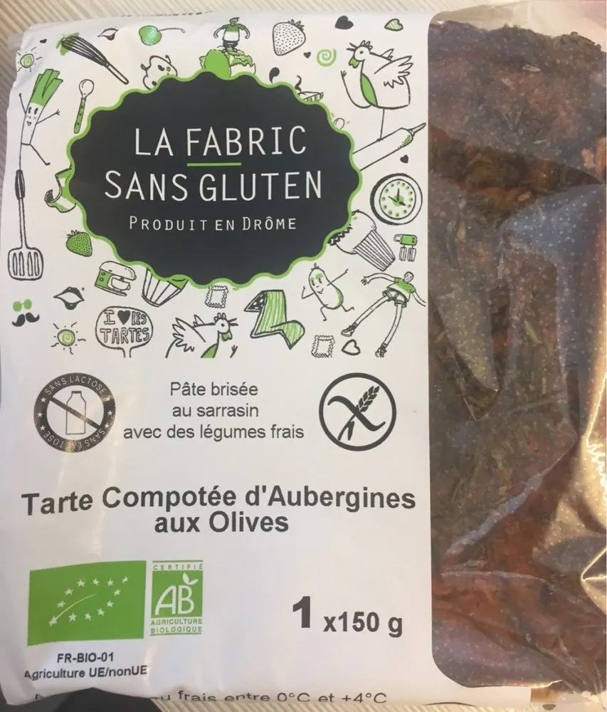 Tarte compotée d'aubergines aux olives