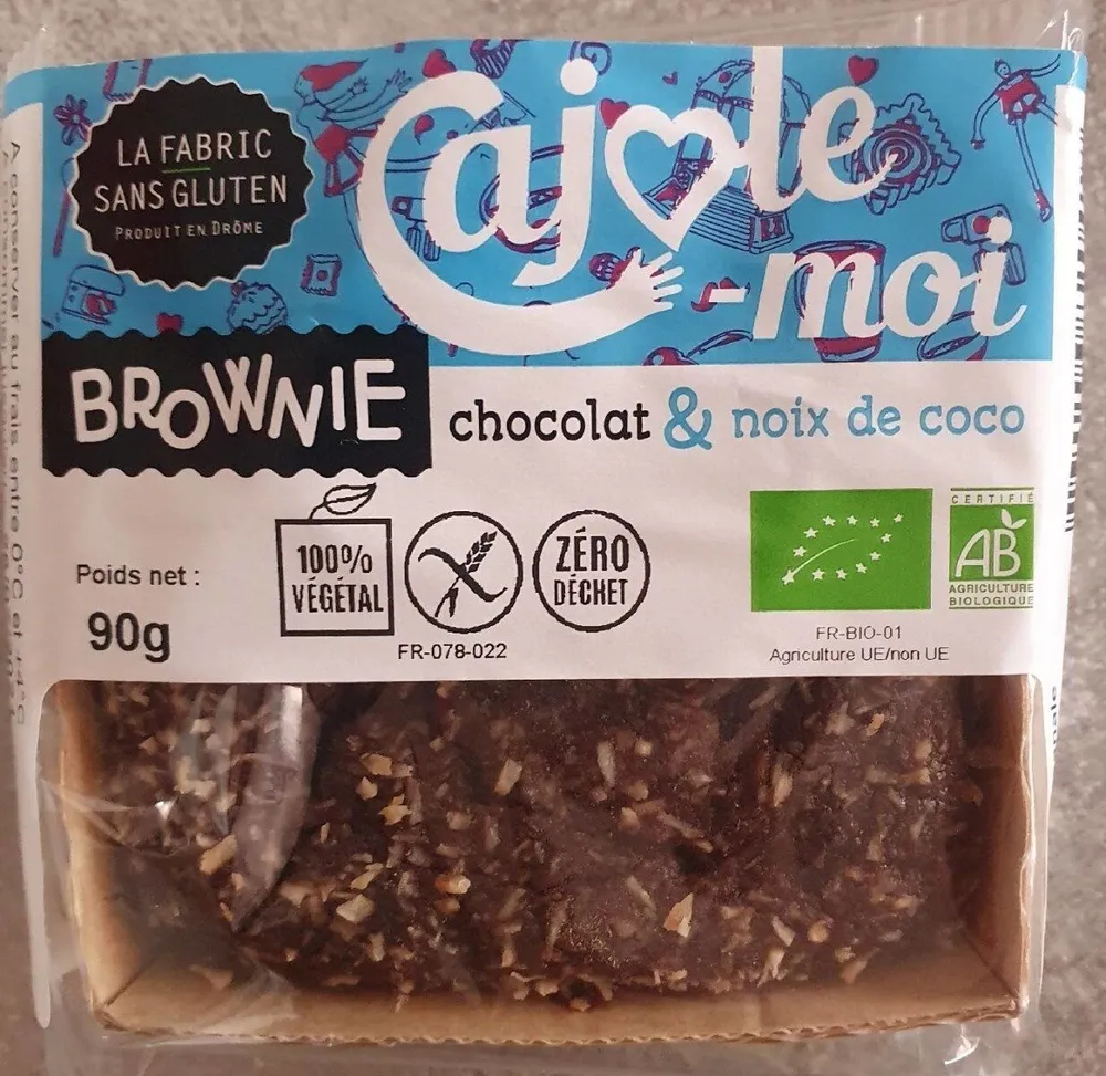 brownie chocolat et noix de coco