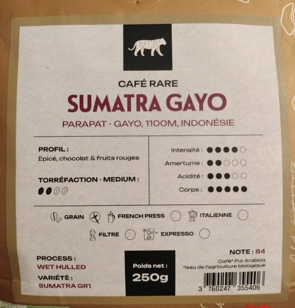 Café sumatra gayo