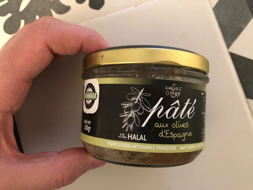 Paté aux olives d'espagne halal