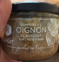 Compotée à l'oignon de Roscoff aop note fumée