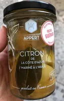 Citron de la cote d'azur mariné à l'huile