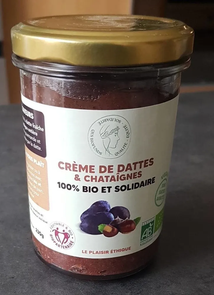 Crème de dattes et châtaignes