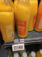Jus de fruits pressé a froid tropical
