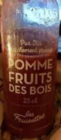 Pur jus fraichement pressé pomme fruits des bois