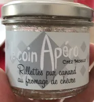Rillettes pur canard au fromage de chevre