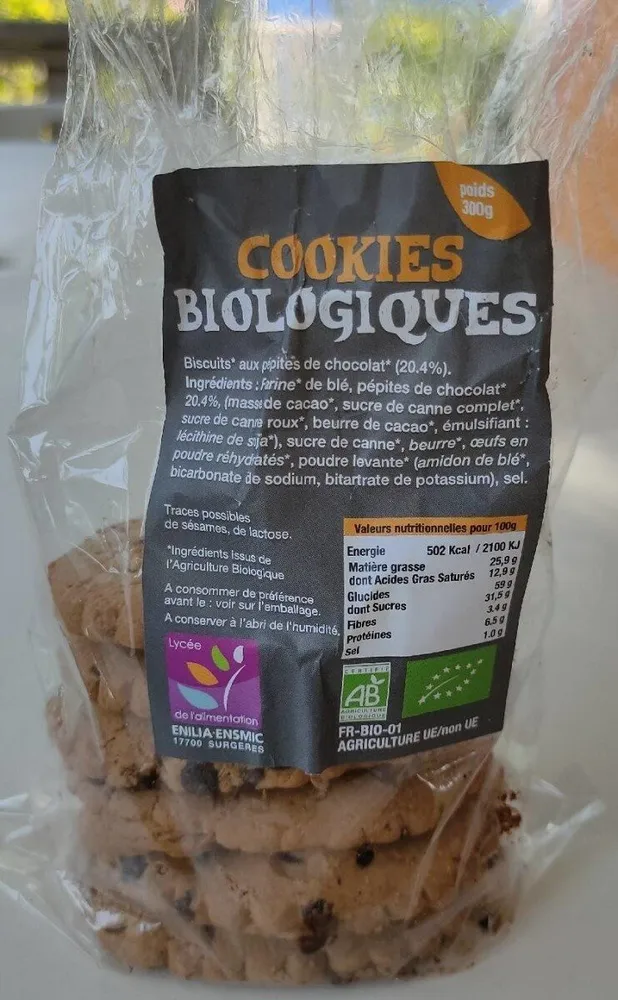 COOKIES BIOLOGIQUES