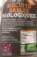 Biscuits sablés bioloiques