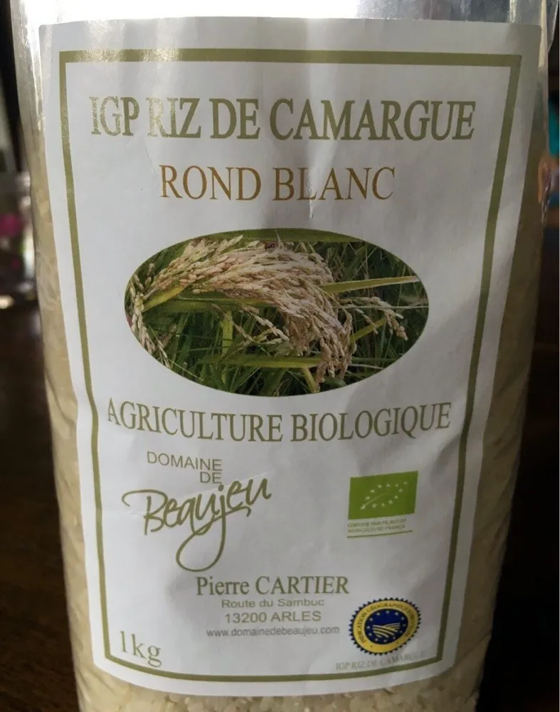IGP Riz de Camargue Rond Blanc