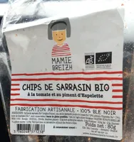 Chips de sarrasin bio tomate piment