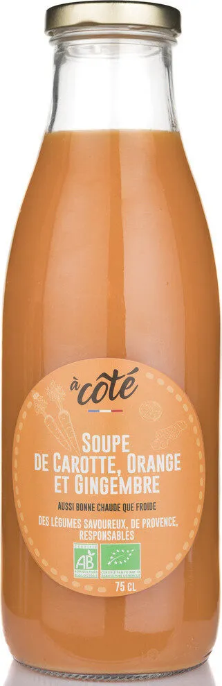 Soupe de carotte orange et gingembre BIO