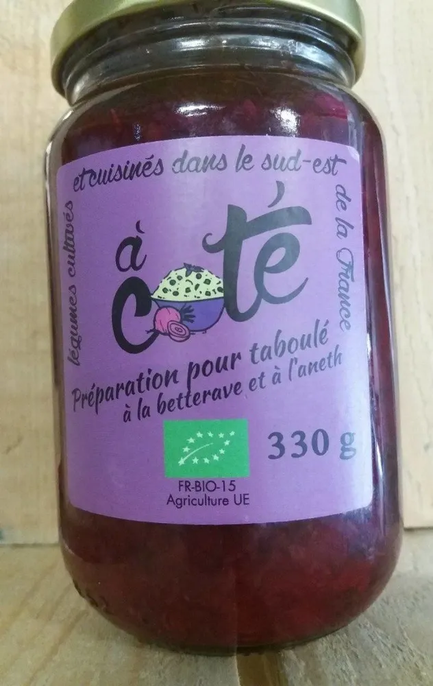 Préparation pour taboulé betterave et aneth