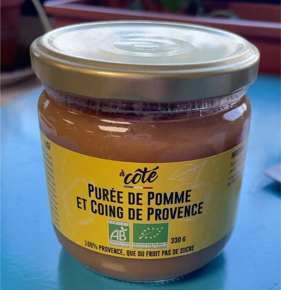 Purée de pomme et coing de provence