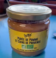 Purée de pomme et coing de provence