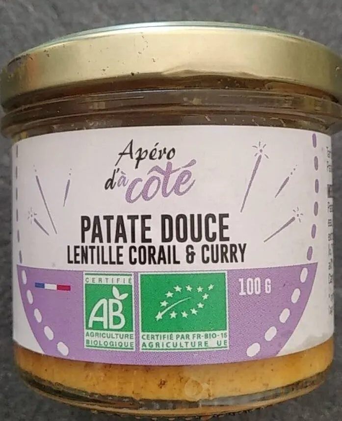 Patate Douce lentilles corail et curry
