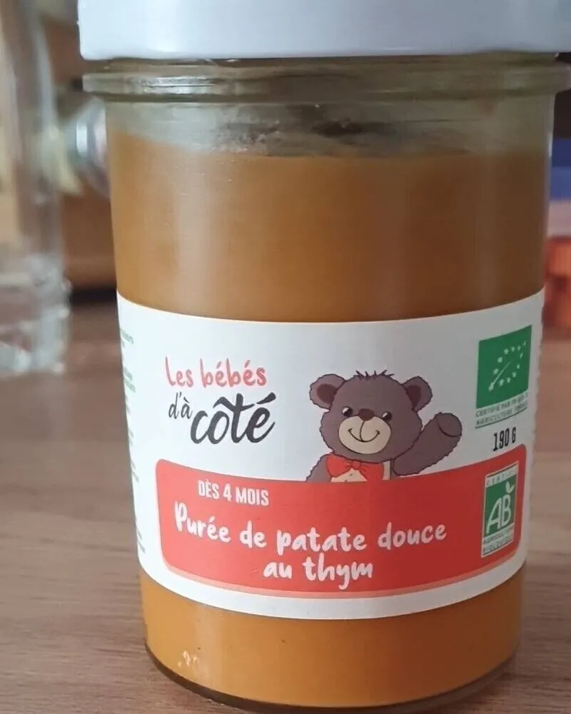 Purée de patate douce au thym