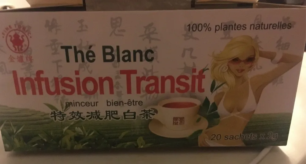 Thé blanc infusion transit