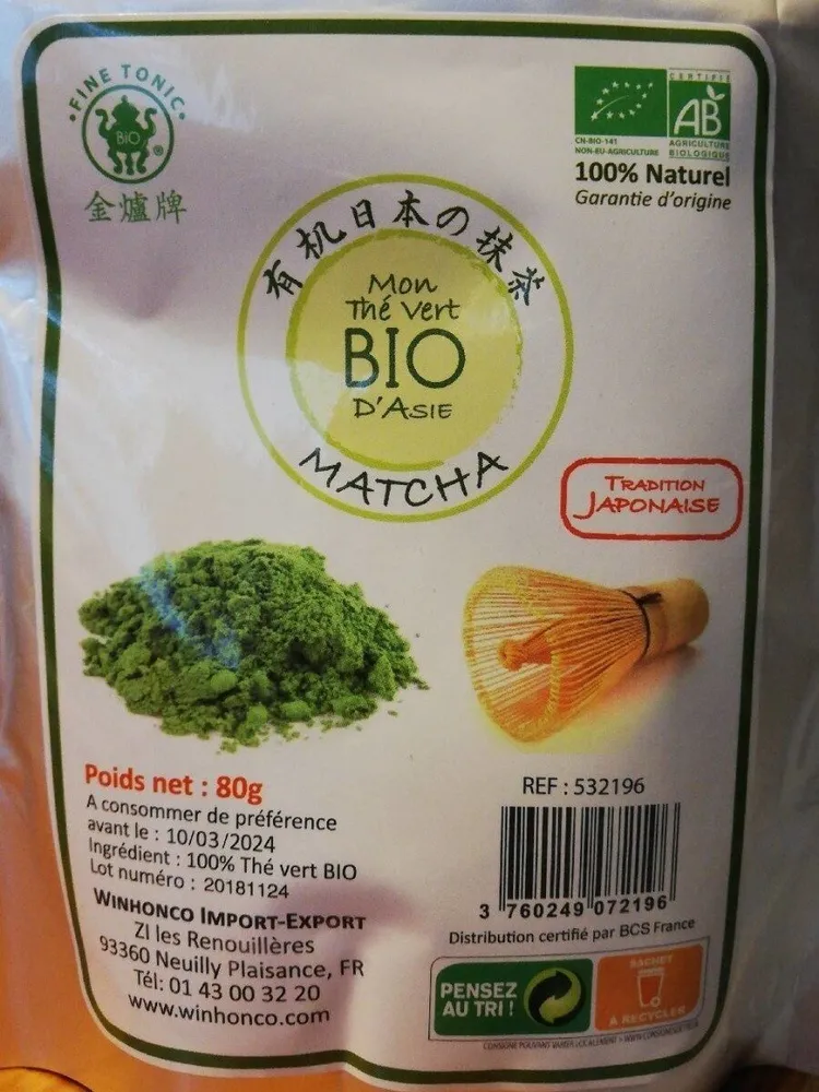 Thé vert BIO Matcha