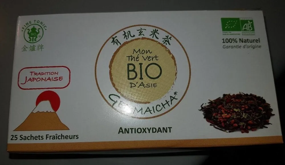 Thé vert bio genmaicha