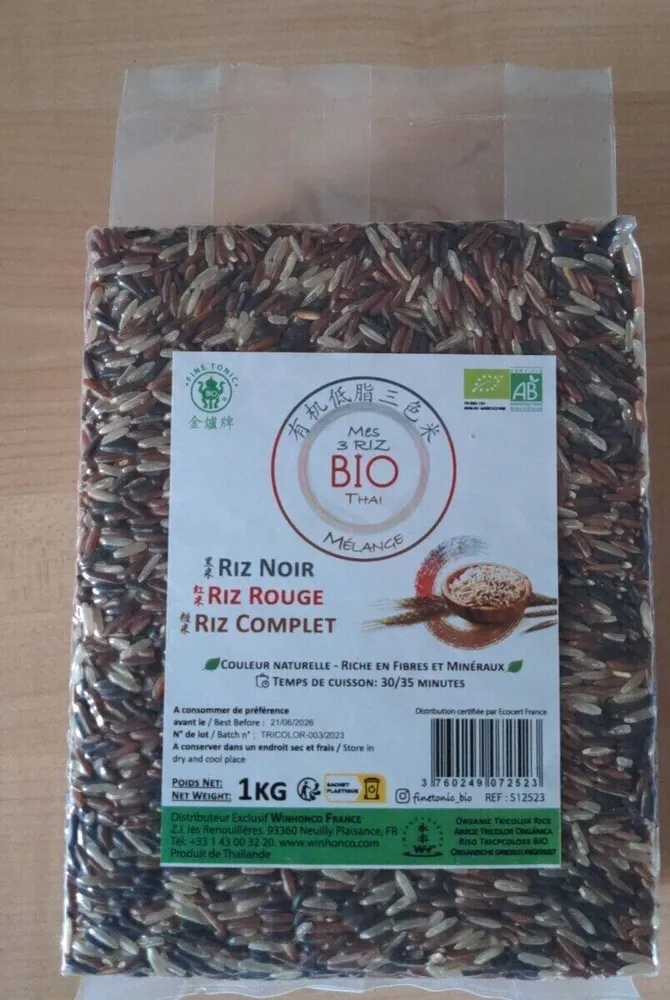 Mes 3 riz bio Thaï