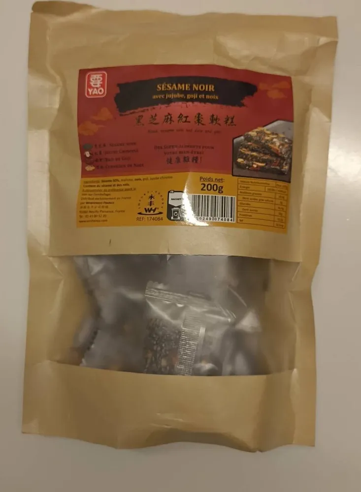 SÉSAME NOIR avec jujube, goji et noix