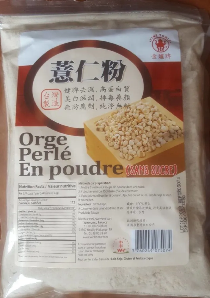 Orge perlé en poudre